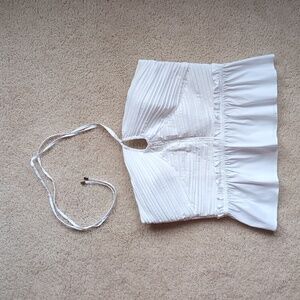 White House Black Market Strapless White Top